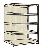 【直送品】 サカエ ラークラックパネル付(150KG/段・連結・5段タイプ) PRLW-1145R (197111) 【特大・送料別】