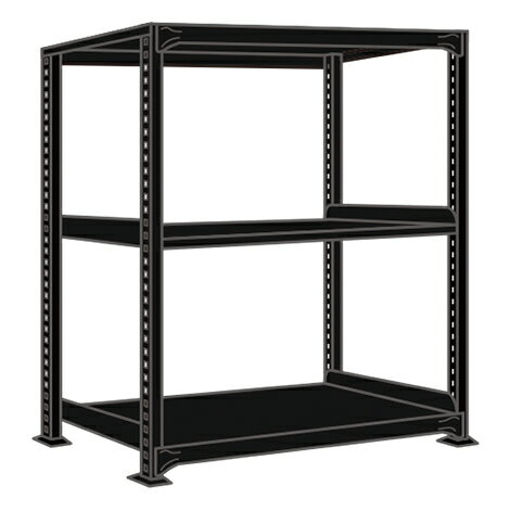 【直送品】 サカエ ラークラック(150KG/段・単体・高さ1500MM・3段) RLK-9323 (197864) 【大型】