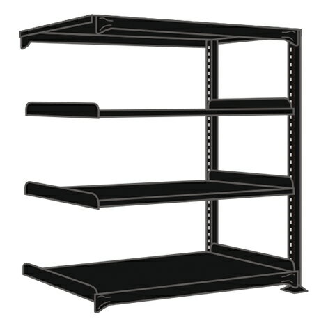 【直送品】 サカエ ラークラック(150KG/段・連結・高さ1800MM・4段) RLK-1144R (197905) 【大型】