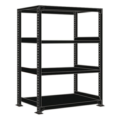 【ポイント10倍】【直送品】 サカエ ラークラック(150KG/段・単体・高さ1800MM・4段) RLK-1714 (197932) 【大型】