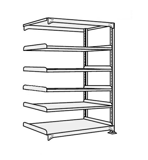 【ポイント5倍】【直送品】 サカエ 中軽量棚NEW型連結(200KG/段・H2100MM・6段) NEW-2316R (204720) 【特大・送料別】