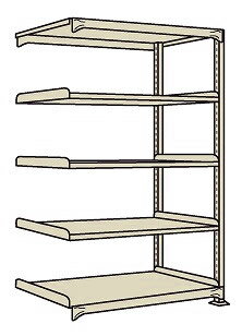 【ポイント10倍】【直送品】 サカエ 中量棚WG型(300KG/段・連結・高さ2400MM・5段) 