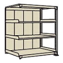 【直送品】 サカエ 中軽量棚PMLW型パネル付(250KG/段・連結・4段) PMLW-1344R (197321) 【特大・送料別】(3)