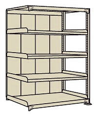 【ポイント10倍】【直送品】 サカエ 中軽量棚PMLW型パネル付(250KG/段・連結・5段) PMLW-1725R (197351..