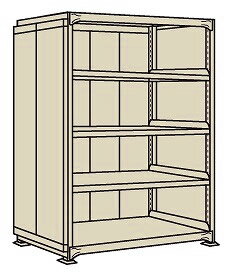 【ポイント10倍】【直送品】 サカエ 中軽量棚PMLW型パネル付(250KG/段・単体・5段) PMLW-2565 (197408)..