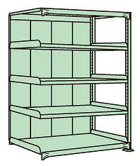 【ポイント10倍】【直送品】 サカエ 中量棚PB型パネル付(500KG/段・連結・5段タイプ) PBG-1125R (185298) 【特大・送料別】