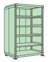 【ポイント10倍】【直送品】 サカエ 中量棚PB型パネル付(500KG/段・単体・6段タイプ) PBG-2346 (185371) 【特大・送料別】(3)