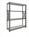 【ポイント5倍】【直送品】 サカエ 重量棚NR型(1000KG/段・単体・H2110MM・4段) NR-2744 (189207) 【特大・送料別】(3)