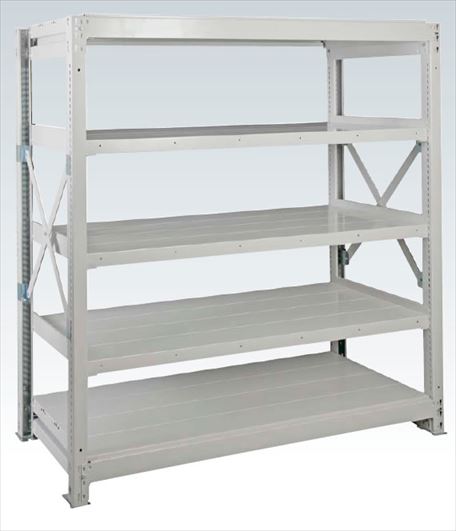 【直送品】 サカエ 重量棚NR型(1000KG/段・単体・H2410MM・5段) NR-3545 (189255) 【特大・送料別】