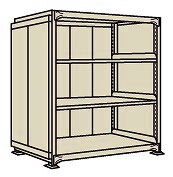 【ポイント5倍】【直送品】 サカエ 中量棚PBW型パネル付(500KG/段・単体・4段タイプ) PBW-1724 (197548) 【特大・送料別】