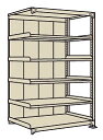 【ポイント10倍】【直送品】 サカエ 中量棚PBW型パネル付（500kg／段・連結・6段タイプ） PBW-2146R (197571) 【特大・送料別】