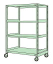 【ポイント5倍】【直送品】 サカエ 中量キャスターラックMKSG型(ウレタン車・4輪自在) MKSG-9724U (186582) 【特大・送料別】