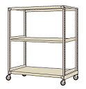 【直送品】 サカエ 中量キャスターラックMKW型(ウレタン車・4輪自在タイプ) MKW-8753U (208082) 【特大・送料別】(3)