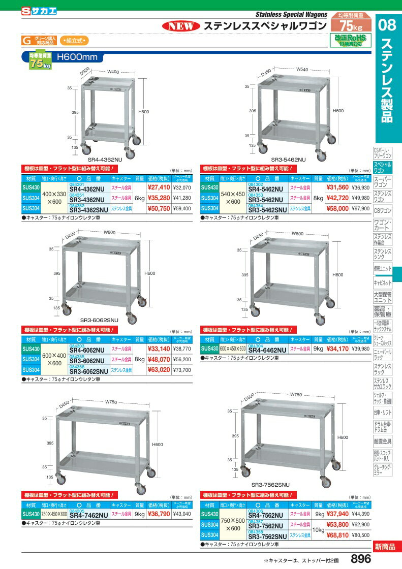 「連結型のみの購入は不可」####u.ヤマキン/山金工業【3S4548-3GR】ボルトレス中量ラック(300kg/段) 3段 連結 高さ1200mm ライトグリーン 組立式