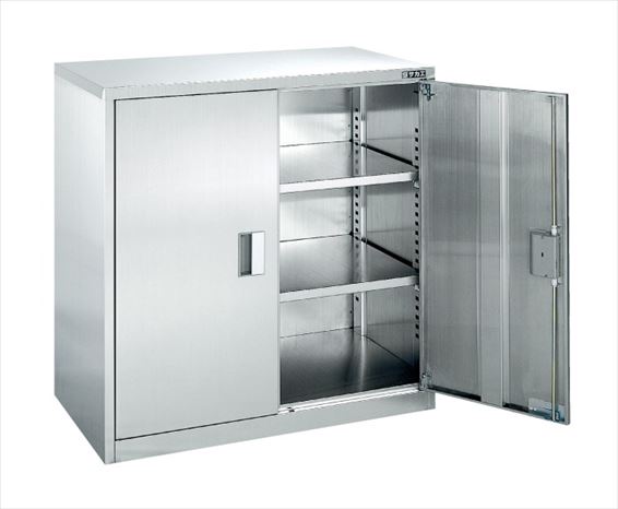 【ポイント5倍】【直送品】 サカエ ステンレス保管ユニット(両開き戸タイプ) SU-93B (144142) 【大型】