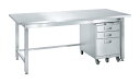 【ポイント10倍】【直送品】 サカエ ステンレス作業台キャビネットワゴン(SS-EC)付 SU3-187EC (081474) 【大型】
