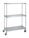 【ポイント5倍】【直送品】 サカエ ステンレスニューパールラック(直進安定金具無し) NPR-2113URSU (082674) 【大型】