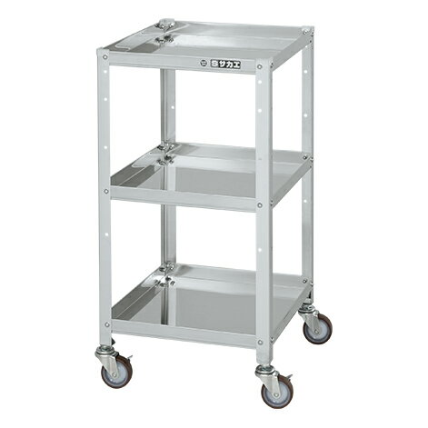 【直送品】 サカエ ステンレススペシャルワゴン(移動式)SUS430 SR4-43803NU (084313) 【大型】