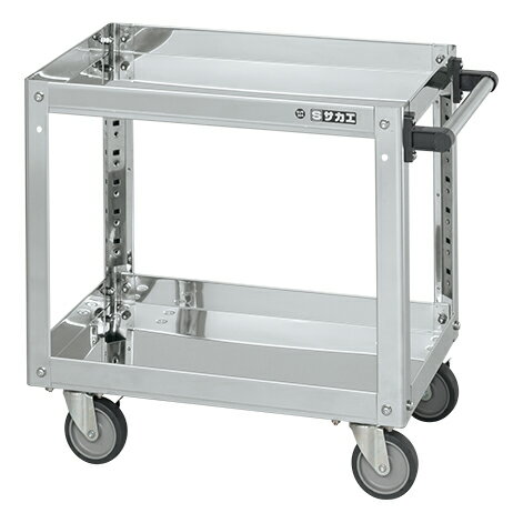 【ポイント5倍】【直送品】 サカエ ステンレススーパーワゴン(プレート式)SUS430 SAP4-6062E (084705) ..