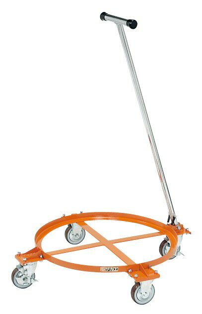 【ポイント5倍】【直送品】 サカエ 円形ドラム台車(オープンタイプ・取手付) DR-1TS (211684)