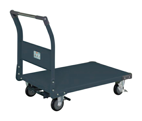 【直送品】 サカエ 特製四輪車(400KGタイプ・フットブレーキ付) TAN-55NUBRD (211203) 【大型】