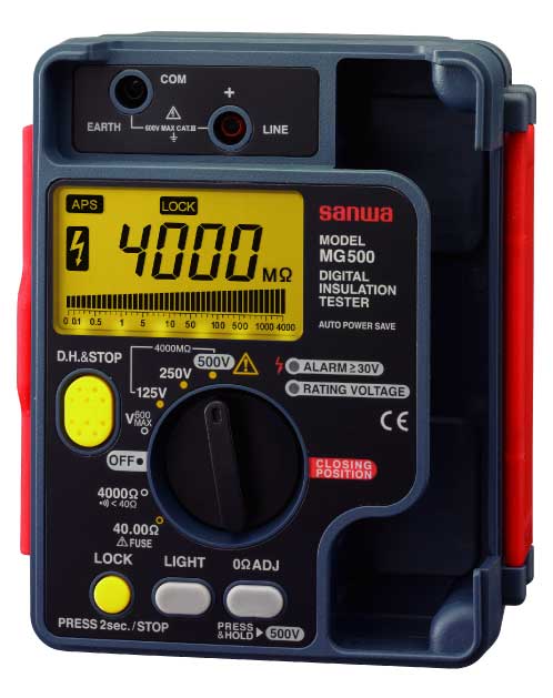 三和電気計器 (SANWA) 絶縁抵抗計 MG500 (4461)