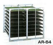 【ポイント10倍】【直送品】 昭和ブリッジ 苗箱収納棚 アルラック AR-64 水平収納専用 【大型】