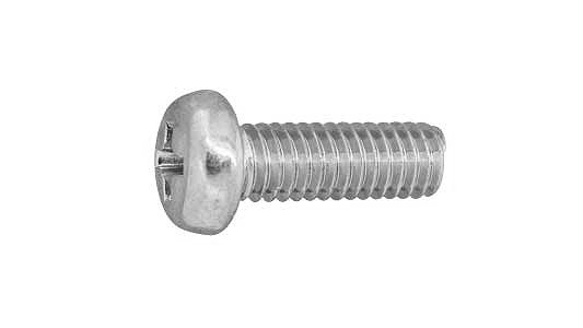 SUNCO 三価ホワイト (+)JISナベ小ねじ 【10個入】 3カ-W(+)JISナベコ 3x8