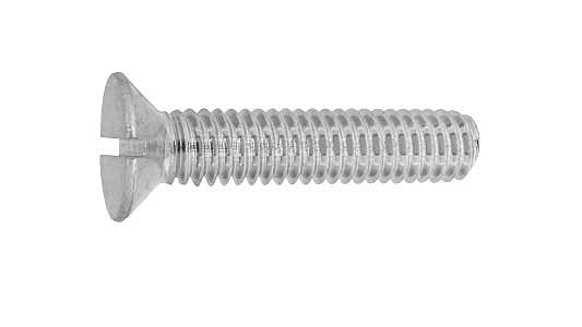 SUNCO 三価ホワイト (-)皿小ねじ(ウィット 【1個入】 3カ-W(-)サラボルト 1/2x38