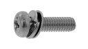 SUNCO 三価ホワイト (+)ナベP=4 【10個入】 3カ-W(+)ナベP=4 5x14