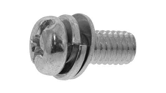 SUNCO 三価ホワイト (+-)ナベP＝4 【7個入】 3カ-W(+-)ナベP=4 6x16