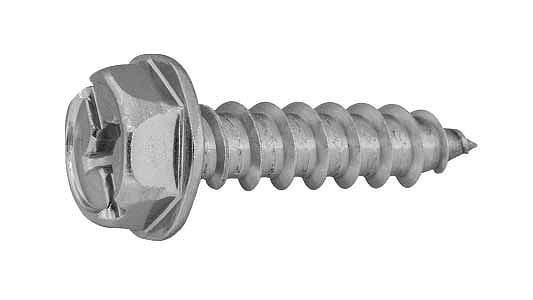 SUNCO 三価ホワイト (+-)Aフランジ 【6個入】 3カ-W(+-)AフランジB10D13 6x20