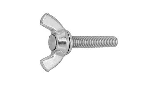 SUNCO クロメート 冷間蝶ボルト(R) 【5個入】 クロメートレイカンチョウBT(R)D=21 5x15