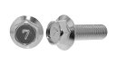 SUNCO 三価ホワイト 7)フランジBT(S無 【1個入】 3カ-W7)フランジBT(Sナシ 8x25