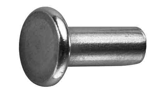 SUNCO ユニクロ 薄平リベット 【10個入】 ユニクロウスヒラリベット 4x12