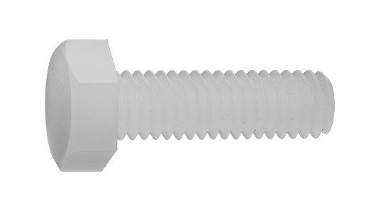 SUNCO PVDF　六角ボルト 【1個入】 PVDF6カクBT 8X38X22