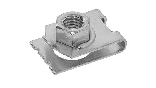 SUNCO 三価ホワイト クリップナット 【1個入】 3カ-WクリップN M8