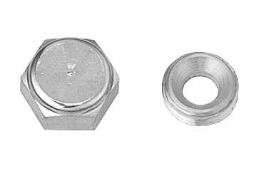 SUNCO 黄銅 ニッケル 鏡止めナットA(ECO-BS) 【1個入】 ニッケルECO-BSカガミドメナット A-11