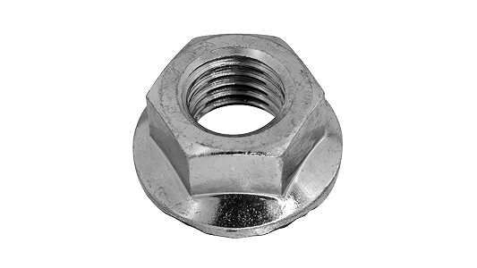 SUNCO ステンレス(303、304、XM7等) SUS焼付け防止コート フランジナット(S付 【1個入】 コートSUSフランジN(Sツキ M8(12X17