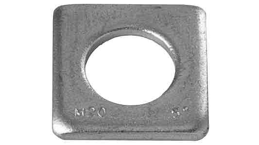 SUNCO 三価ホワイト テーパーワッシャー(5度 【1個入】 3カ-WテーパーW(チャンネルヨウM18-5゜ D39