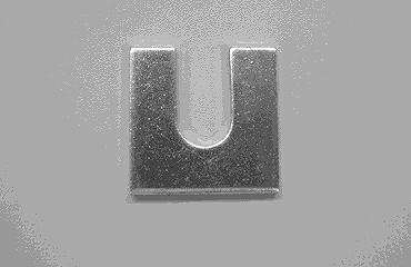 SUNCO ステンレス(303、304、XM7等) 角ワッシャー(U字　板厚2．0 【1個入】 ステンUジ(カクW2TM16X50X2.0