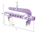 【直送品】 スーパーツール コンクリート二次製品用万能型吊クランプ キャパ調整式(パッド式) AMC250N