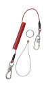 【直送品】 スーパーツール 安全ロープ(ステンレスワイヤー芯)ダイレクトキャッチフック付 AR430DR(4)
