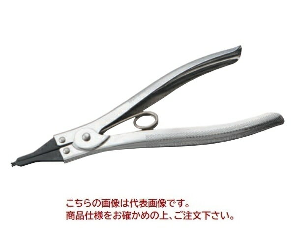 【ポイント10倍】【直送品】 スーパーツール スナップリングプライヤー(軸用) 直爪 CS3A