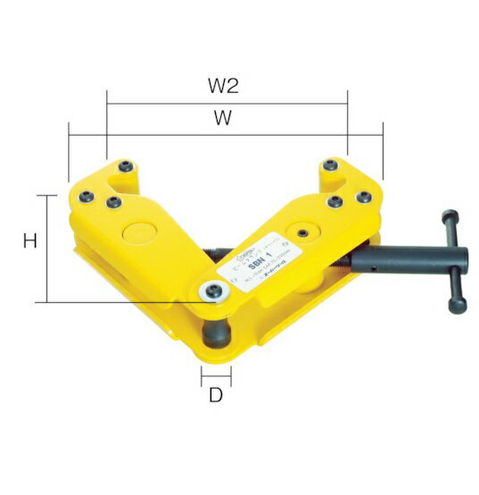 【直送品】 スーパーツール ビームクランプ SBN1