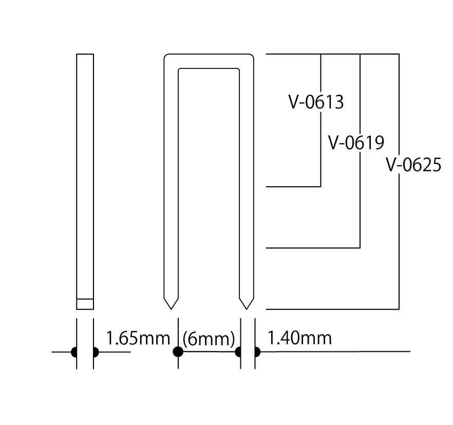 【直送品】 立川ピン製作所 タチカワ ステープルV-06 V-0619