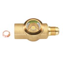 【ポイント10倍】イチネンTASCO サイトグラス(フレアタイプ3/8"オス×3/8"メス) TA225CB-3