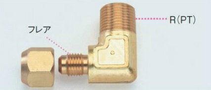 【ポイント10倍】イチネンTASCO フレアエルボPT1/4X1/4(6ケ) TA260B-2