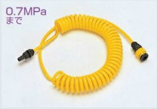 イチネンTASCO カプラー付ウレタンカールホース(5m) TA330KA-5