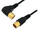 イチネンTASCO 4K8K対応2CFB同軸ケーブルL/S型1m TA877LS2-1M